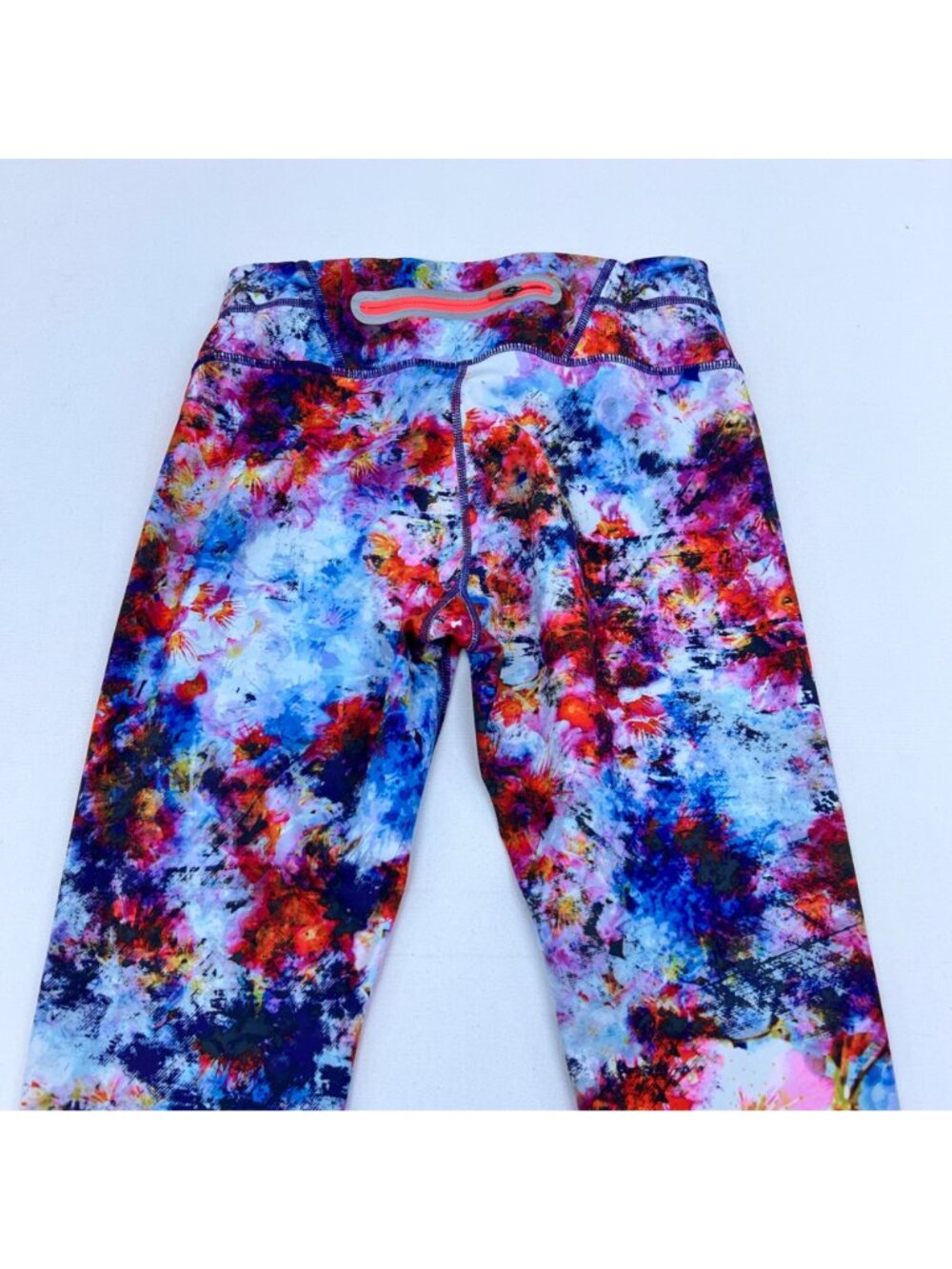 Athleta Women’s Ankle Leggings Low Rise Colorful Print Size Small - Picture 5 of 8